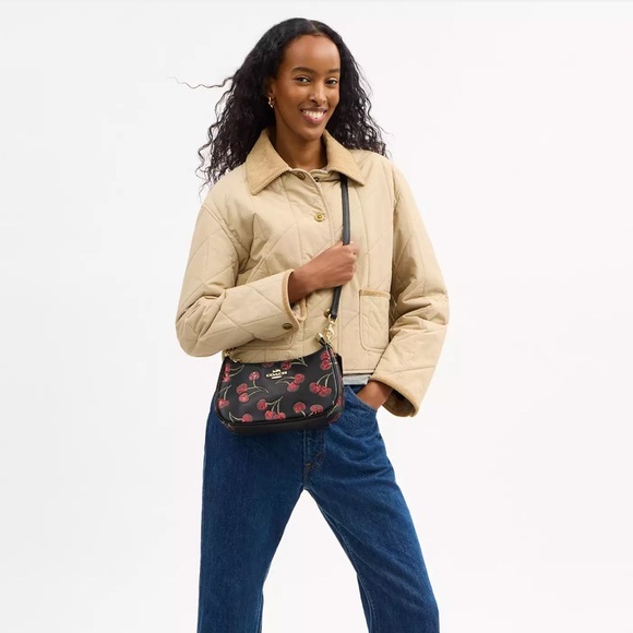 NWT Coach! Teri Shoulder Bag With Cherry Print 🍒♥️ - Picture 8 of 10